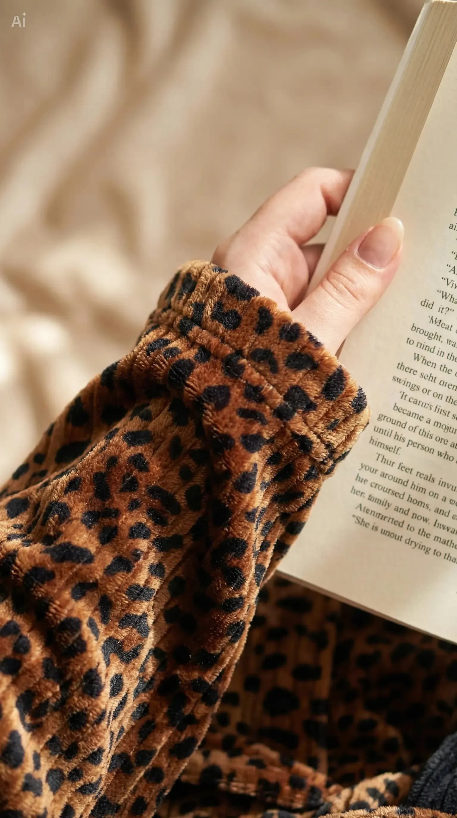 Sortie De Bain Femme LEOPARD 100% coton 02-Pièces 5