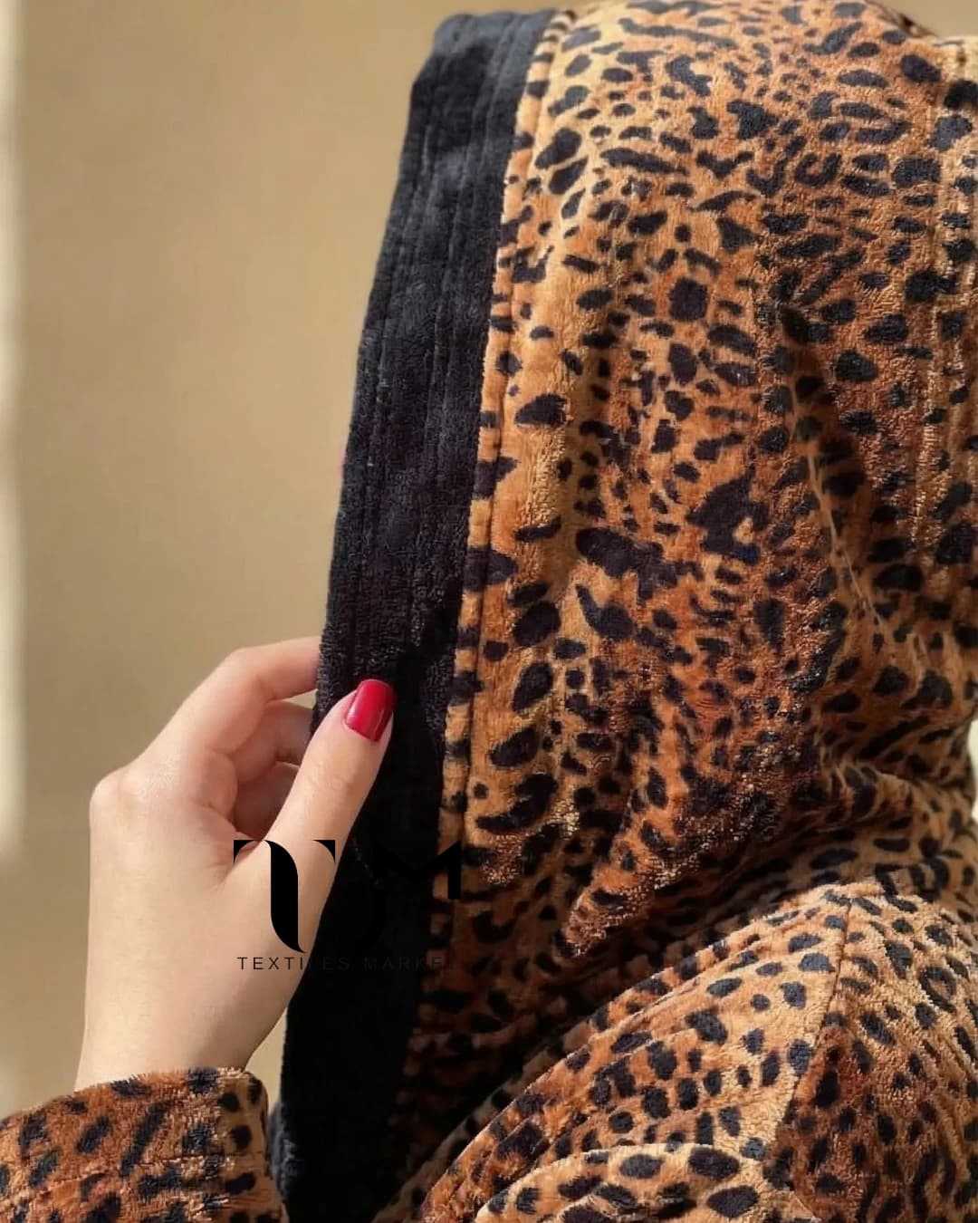 Sortie De Bain Femme LEOPARD 100% coton 02-Pièces 4